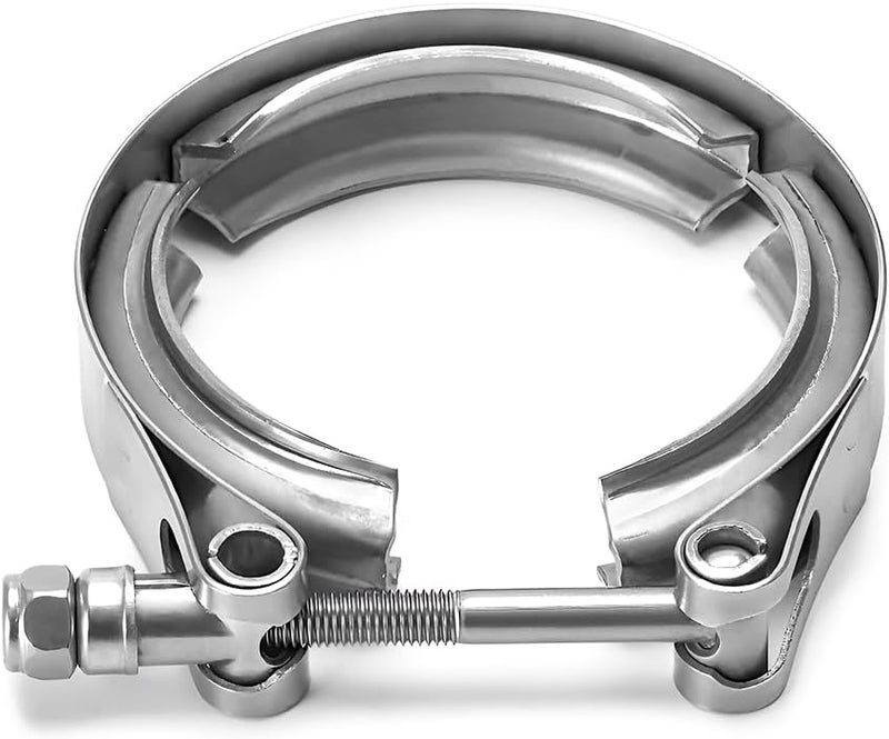 NYTKL 2.5 Inch V Band Clamp,Male Female 304 Stainless Steel Quick Release Flange Exhaust Clamp, V-Band for Pickup Truck Turbo Downpipe Exchange Exhaust Systems, Car Accessories - Image 1
